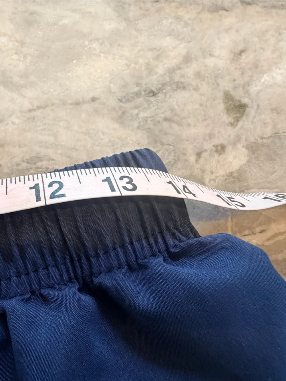 FS Fashion Men’s Large Navy Cargo Jogger shorts Drawstring Elastic Waist